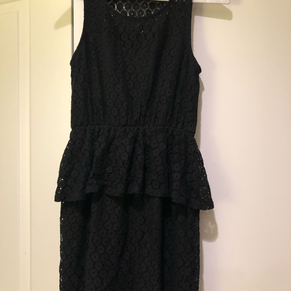 Everly Peplum Black Dress!